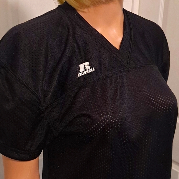 NWOT Russell Authentic Youth Belt Length Football Jersey with Elastic Sleeves - Picture 2 of 9